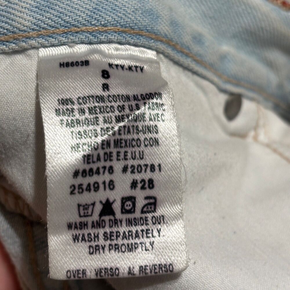 Y2K Tommy Hilfiger Light Blue Women's Straight Leg Jeans Size 8 - Picture 8 of 8